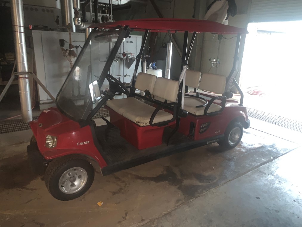 2007 Tomberlin Golf Cart, E-merge, Red, 2 bench seats, 48V